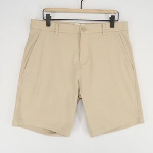 Reigning Champ Shorts Mens 32 Light Beige Polyester Tech Performance Chino